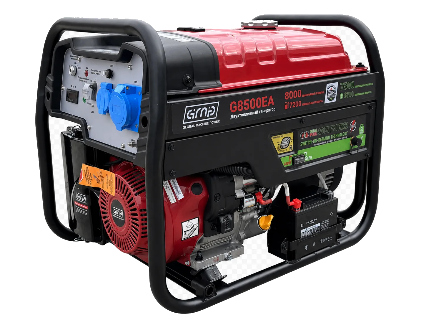Бензо-газовый генератор GMP G8500EA